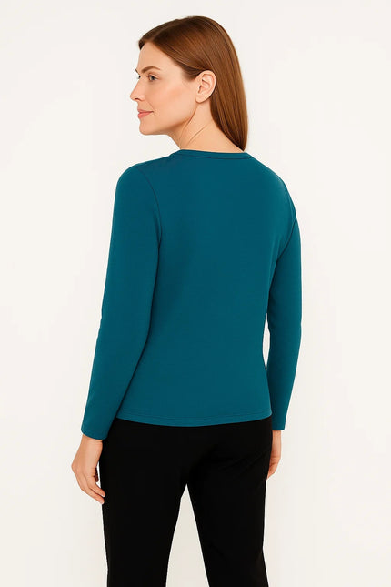 SPARKLE JUMPER HOTFIX 3/4 SLEEVE RND NECK