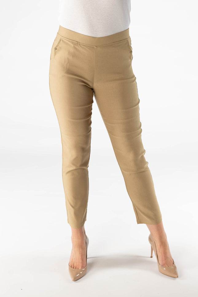 27 inch leg pocket detail trouser elasticed
