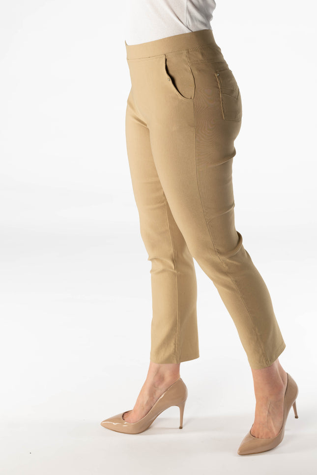 27 inch leg pocket detail trouser elasticed