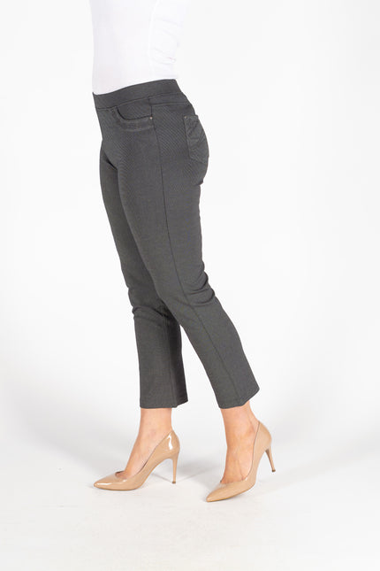 GREY 27" LEG DETAIL POCKET TROUSER
