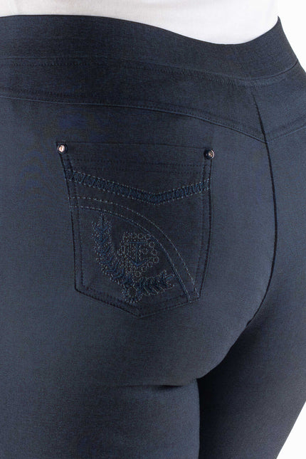 27 INCH STRETCH TROUSER POCKET EMBROIDER