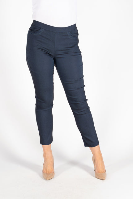 27 INCH STRETCH TROUSER POCKET EMBROIDER