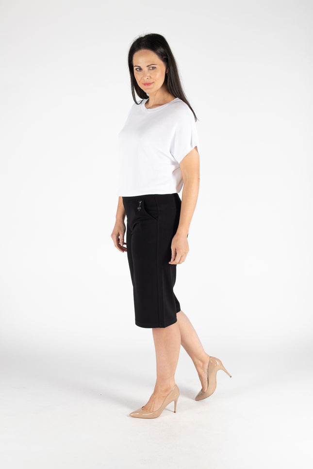 SMART WIDE LEG CROPPED TROUSER 22 INCH