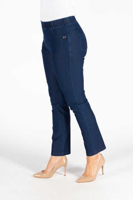 29 INCH DENIM TROUSER METAL TRIM POCKETS