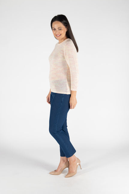 27 INCH DENIM, TROUSER METAL TRIM POCKET