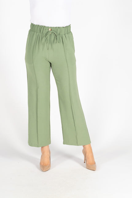 AIRFLOW WIDE LEG 29 INCH TROUSER ELAS WAIST