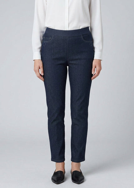27 Inch embroidered detail pocket trouser