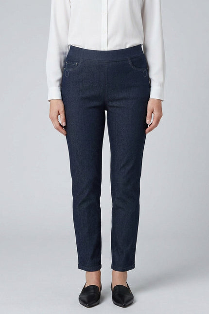 27 Inch embroidered detail pocket trouser