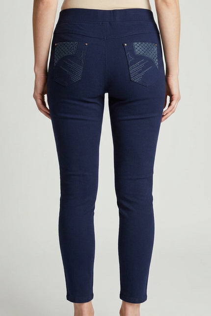 27 Inch embroidered pocket trouser
