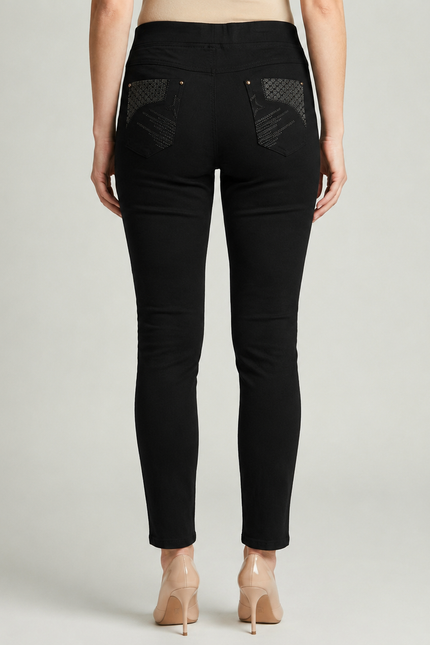 27 Inch embroidered pocket trouser