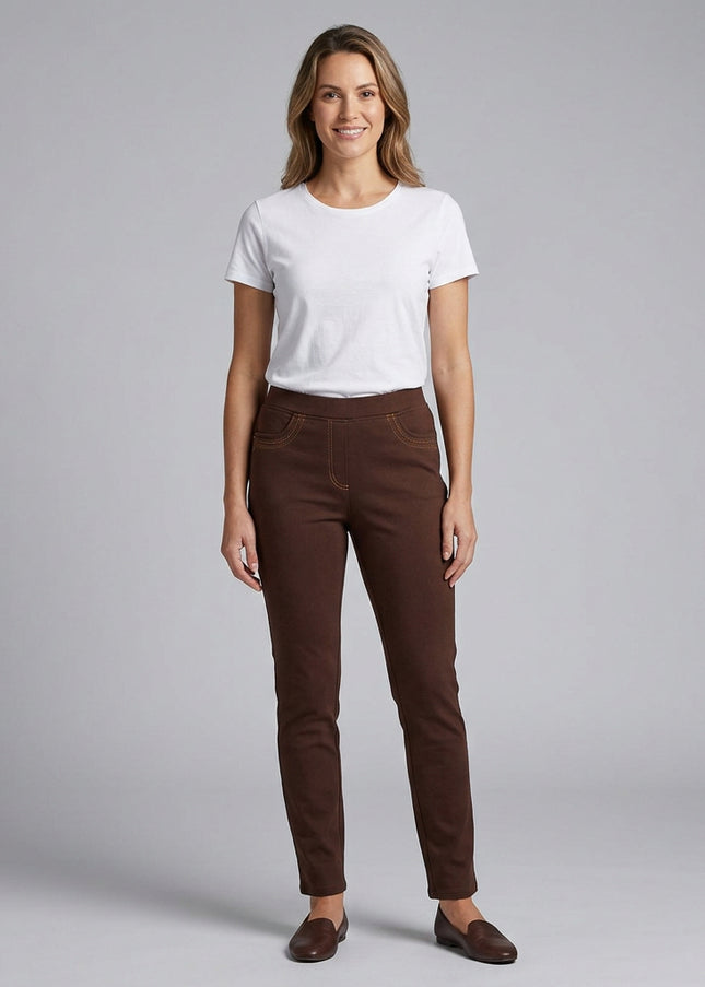 27 Inch embroidered pocket trouser