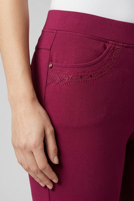 27 Inch embroidered pocket trouser