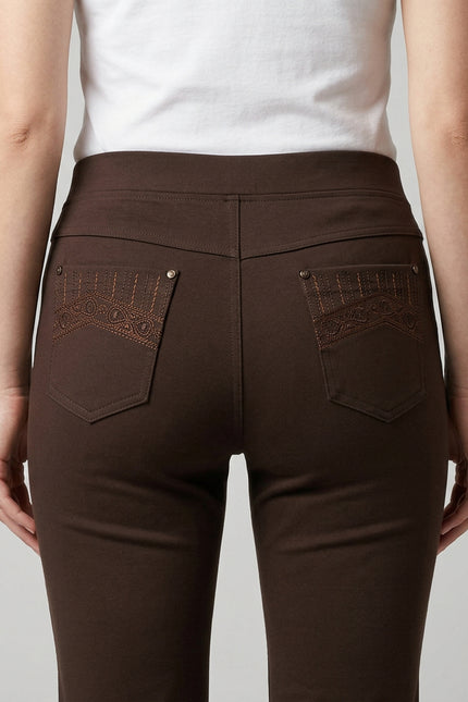 29 Inch embroidered pocket trouser