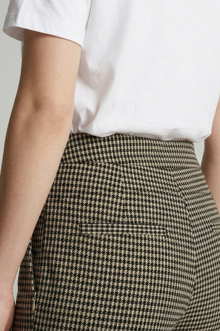 29 Inch check trouser with pockets
