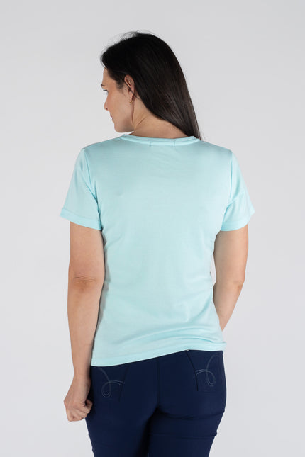 BUBBLES PRINT T-SHIRT WITH ROUND NECK