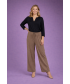 WIDE LEG TROUSER WITH ELASTICATED WAIST