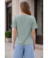 SCHIFFLY STRETCH TOP WITH FRILL SLEEVE