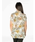 Floral Print Crinkle Blouse Short Sleeve 