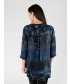 Tie Dye 3/4 Sleeve Longline Blouse- B30043