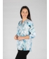 Watery Flower Print Blouse