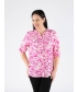 CERISE WHITE BLOUSE WITH ELASTICATED - B29750