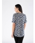 Triangle Print Blouse Short Sleeve - B29755