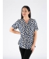 Triangle Print Blouse Short Sleeve - B29755