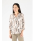 Blouse collar Buttoned Cuff 3/4 Sleeve