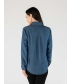 Denim blue Blouse With Coller