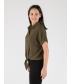 Short Sleeve Blouse With Coller