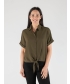 Short Sleeve Blouse With Coller