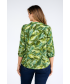 Print Blouse 3/4 Sleeve Elastic cuff