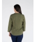 CRINKLE BLOUSE WITH 3/4 SLEEVE