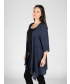 LONGLINE CRINKLE WATERFALL CARDIGAN 3/4 SLEEVE
