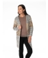 EDGE TO EDGE PATTERN CARDIGAN WITH LONG