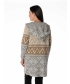 EDGE TO EDGE PATTERN CARDIGAN WITH LONG