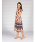 FLORAL BORDER PRINT DRESS- D30149