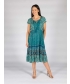 FLORAL BORDERED PRINTED DRESS