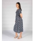 Paisley Print Round Neck Dress