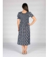 Paisley Print Round Neck Dress