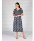 Paisley Print Round Neck Dress