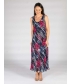 Sleeveless printed reversible dress