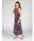 Sleeveless printed reversible dress