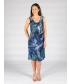 Blue 41 inch reversible print 