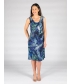 Blue 41 inch reversible print 