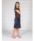 Purple 41 inch reversible print dress