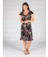 Purple 41 inch reversible print dress