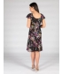Purple 41 inch reversible print dress