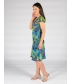 Reversible green 41 inch printed dress
