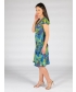 Reversible green 41 inch printed dress